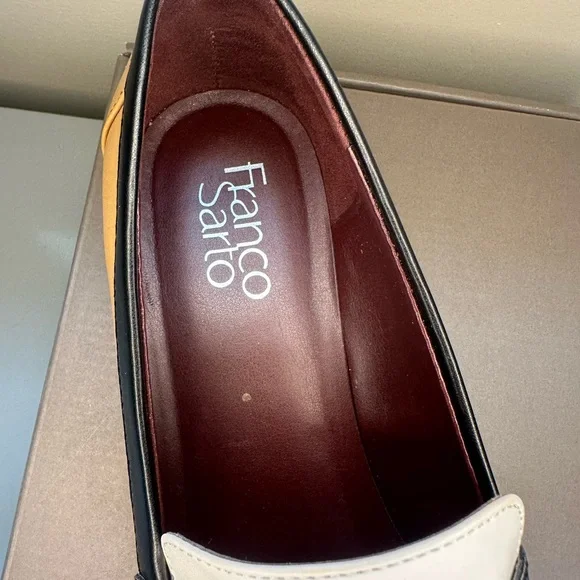 Franco Sarto Tan and Black Loafers - Picture 3 of 3